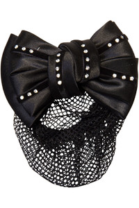 2022 Imperial Riding Womens Hairbow with knot net KL63500000 - Black